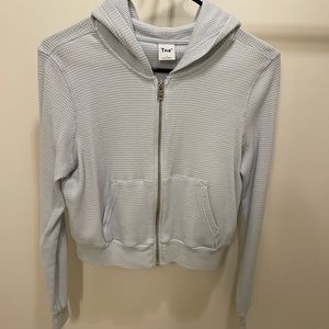 Aritzia TNA Mini Waffle Zip up